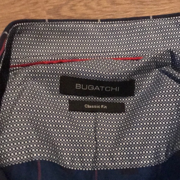 Bugatchi Luxury Dress Shirt Windowpane Style - Picture 2 of 2